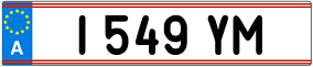 Trailer License Plate